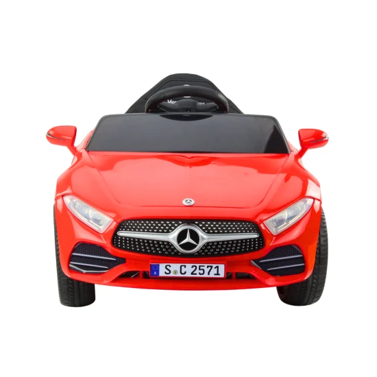 Raudonas akumuliatorinis automobilis Mercedes KL-1666-1