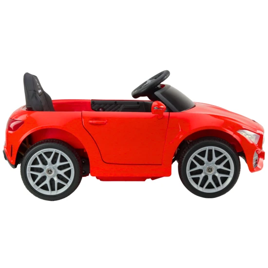 Raudonas akumuliatorinis automobilis Mercedes KL-1666-1