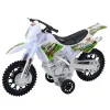 Baltas motokrosinis motociklas Žaisliniai motociklai