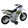 Baltas motokrosinis motociklas Žaisliniai motociklai