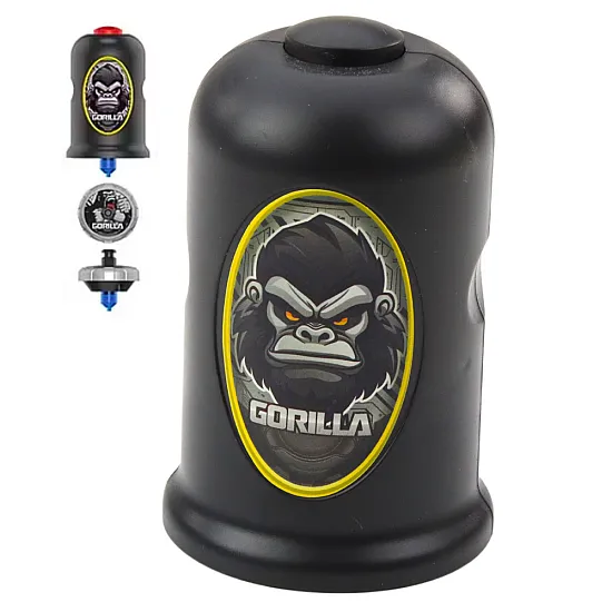 Zestaw wyrzutni Flying Disc Gorilla Black Spinner Gry planszowe i sportowe