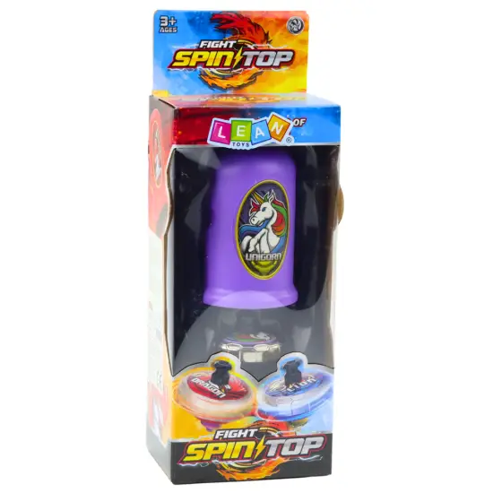 Violetinis skraidantis diskas Unicorn Spinner Launcher rinkinys Stalo ir sporto žaidimai
