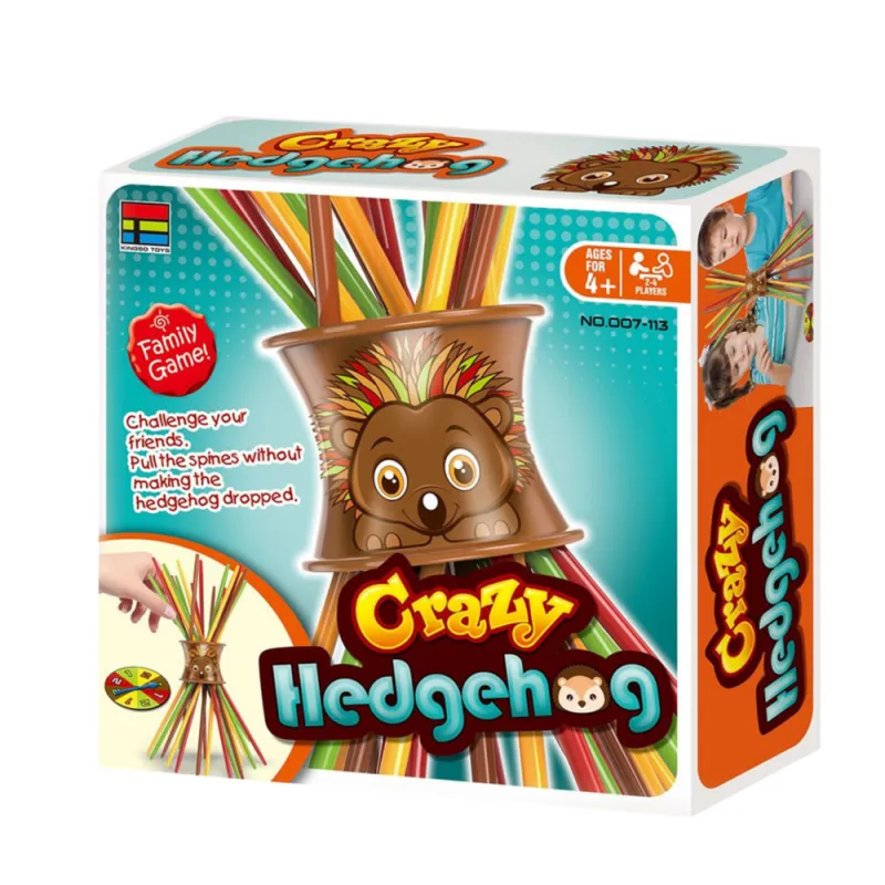 Šeimos arkadinis žaidimas Crazy Hedgehog Checkers Shield Stalo ir sporto žaidimai