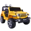 Geltona akumuliatorinė transporto priemonė 4x4