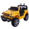 Geltona akumuliatorinė transporto priemonė 4x4