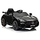 Juodas Mercedes GTR akumuliatorinis automobilis