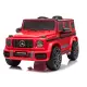 Raudonas Mercedes G63 akumuliatorinis automobilis