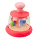 Rožinė besisukanti karuselė su kamuoliukais ir gyvūnais Kūdikiams