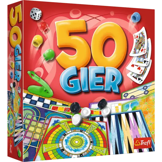 Žaidimų rinkinys KALEIDOSCOPE – 50 žaidimų Trefl 02116 Stalo ir sporto žaidimai