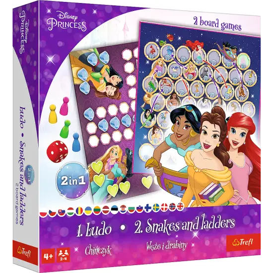 Žaidimas 2in1 Disney Princess Trefl 02418 Stalo ir sporto žaidimai