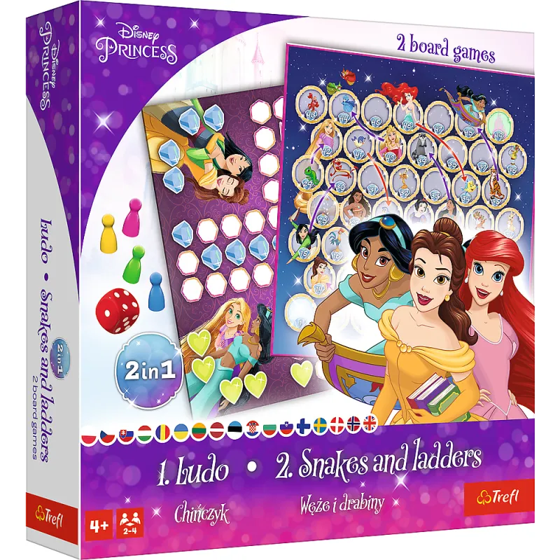 Žaidimas 2in1 Disney Princess Trefl 02418 Stalo ir sporto žaidimai