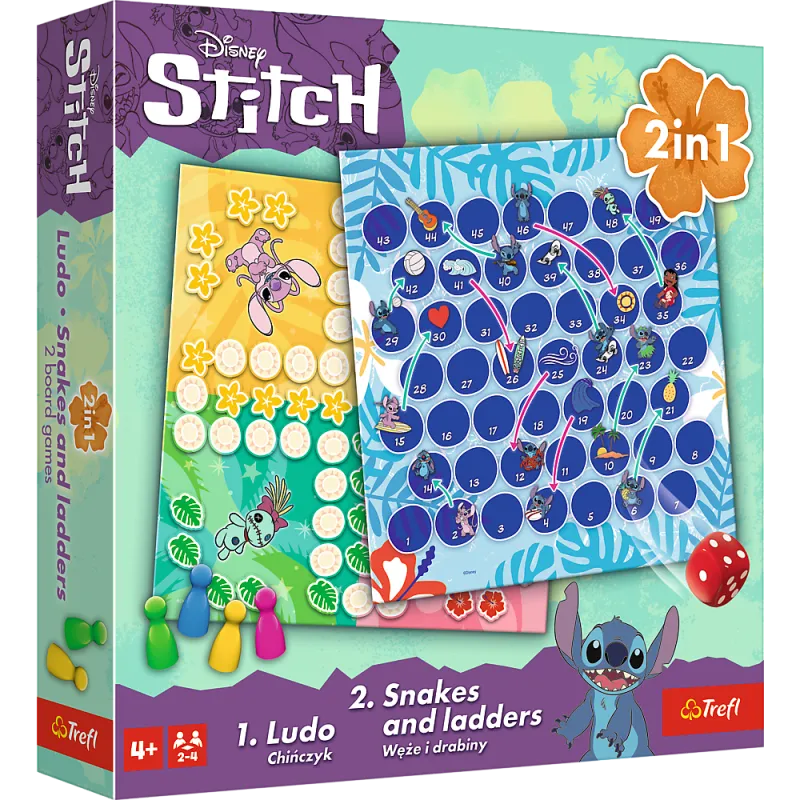 Žaidimas 2in1 Lilo ir Stitch Trefl 02656 Stalo ir sporto žaidimai