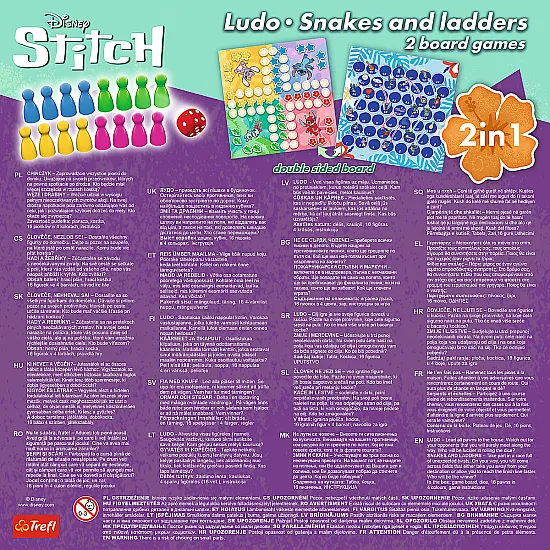Žaidimas 2in1 Lilo ir Stitch Trefl 02656 Stalo ir sporto žaidimai