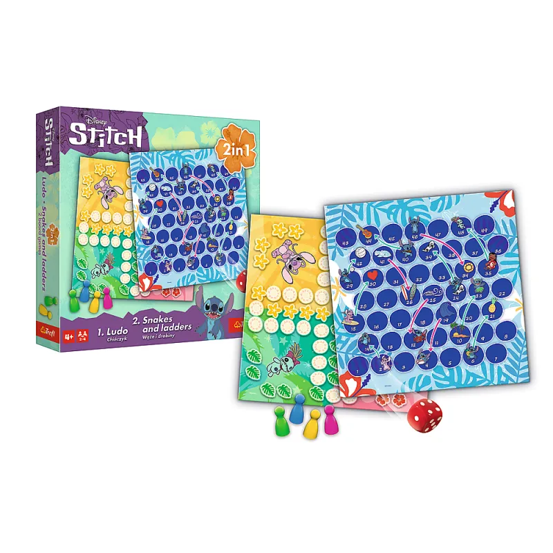 Žaidimas 2in1 Lilo ir Stitch Trefl 02656 Stalo ir sporto žaidimai