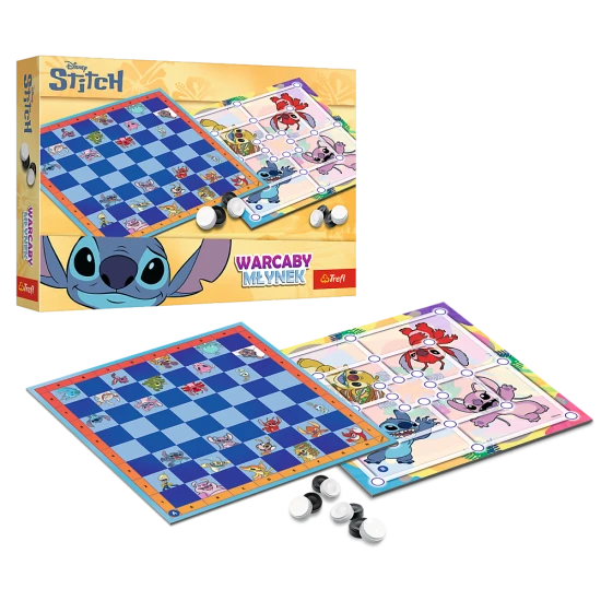 Šaškės ir malūnas Lilo ir Stitch Trefl 02799 Stalo ir sporto žaidimai