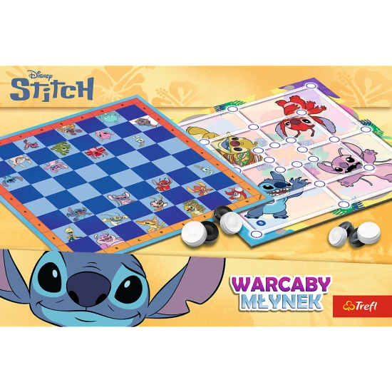 Šaškės ir malūnas Lilo ir Stitch Trefl 02799 Stalo ir sporto žaidimai