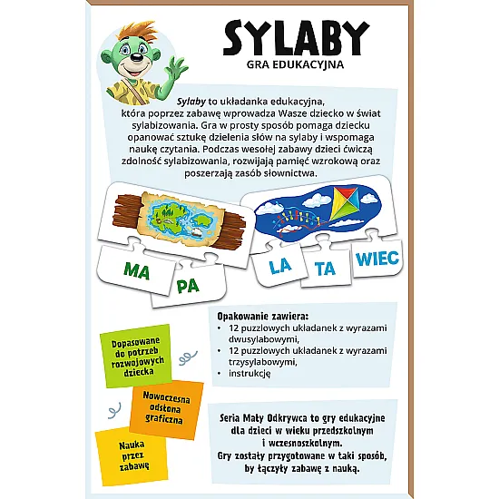 Stalo žaidimas skiemenys lenkų kalba 02813