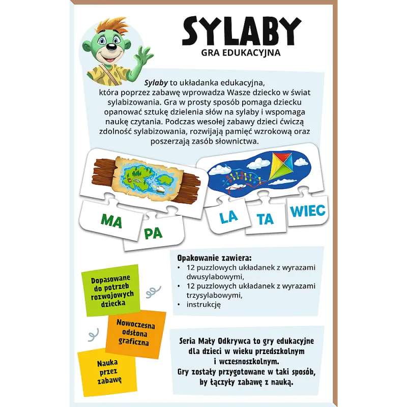 Stalo žaidimas skiemenys lenkų kalba 02813