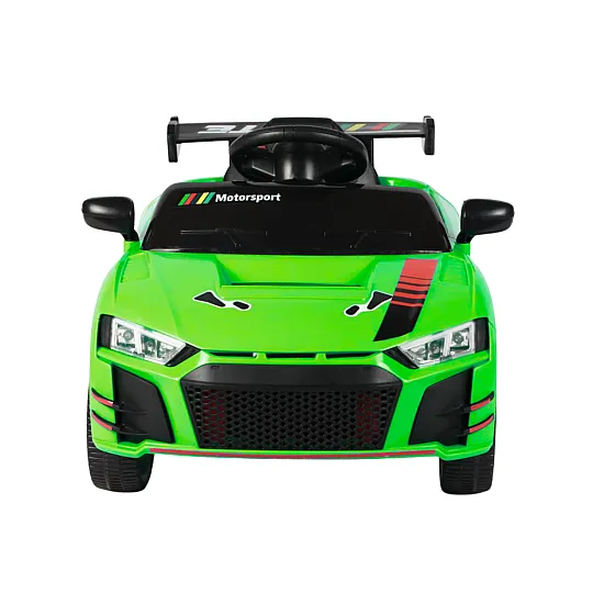 Žalias akumuliatorinis automobilis