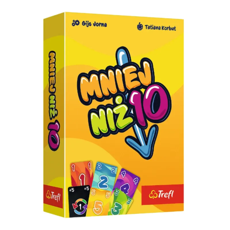 Gra karciana - mniej niż 10 - Trefl 02880 Gry planszowe i sportowe