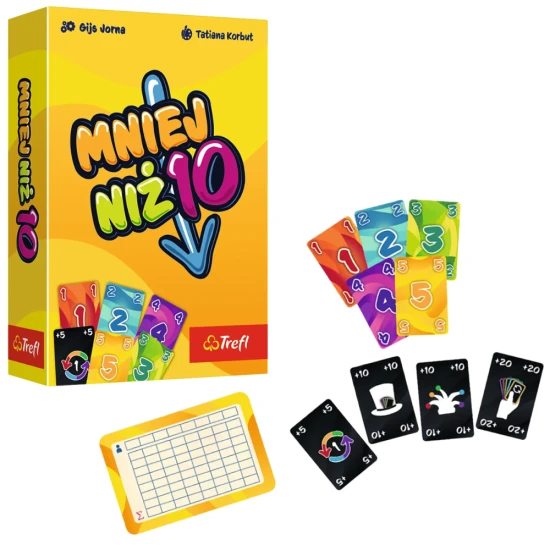 Kortų žaidimas – mažiau nei 10 – Trefl 02880 Stalo ir sporto žaidimai