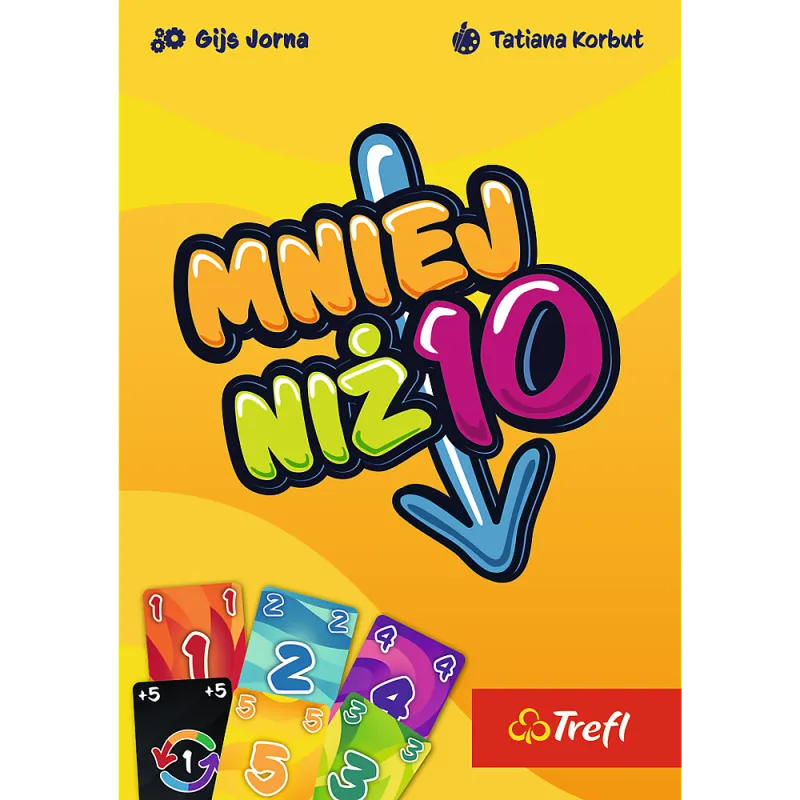 Gra karciana - mniej niż 10 - Trefl 02880 Gry planszowe i sportowe