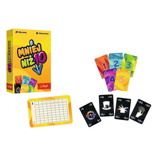 Kortų žaidimas – mažiau nei 10 – Trefl 02880 Stalo ir sporto žaidimai