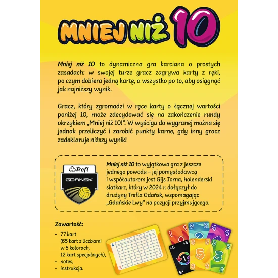 Kortų žaidimas – mažiau nei 10 – Trefl 02880 Stalo ir sporto žaidimai
