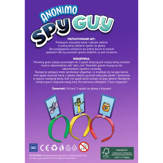 Spy Guy Anonimo Trefl 02692 Game Stalo ir sporto žaidimai