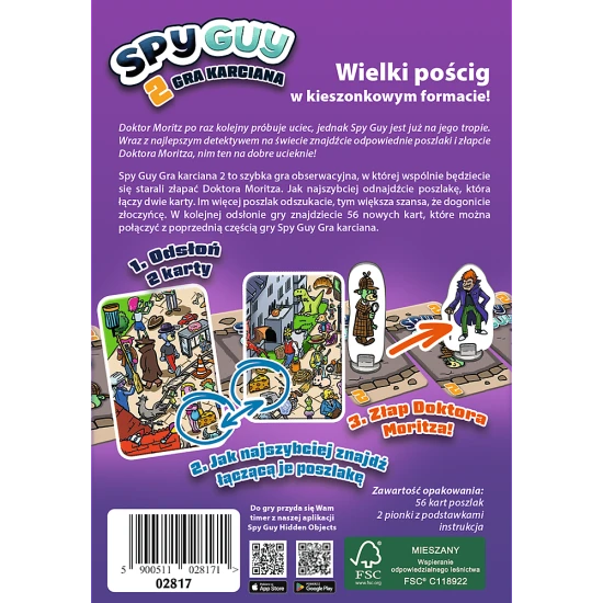 Šnipų kortų žaidimas 2  Trefl 02817 Stalo ir sporto žaidimai