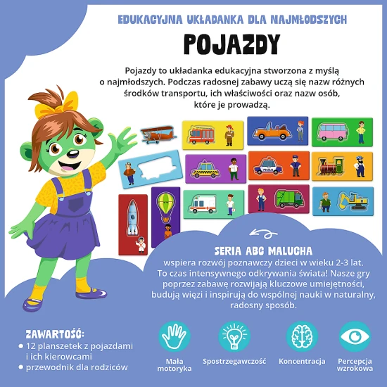 Žaidimas Transporto priemonės - Mažylių ABC - Trefl 02907 Stalo ir sporto žaidimai