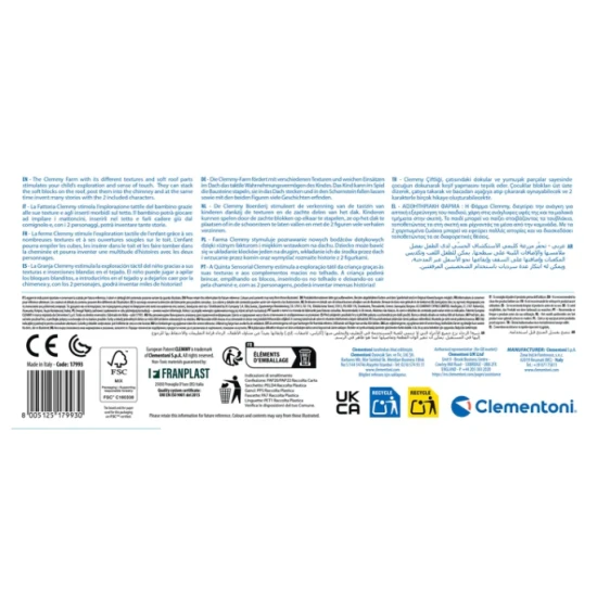 Clemmy Sensory Farm rūšiavimo žaislas Clementoni 17993 Kūdikiams