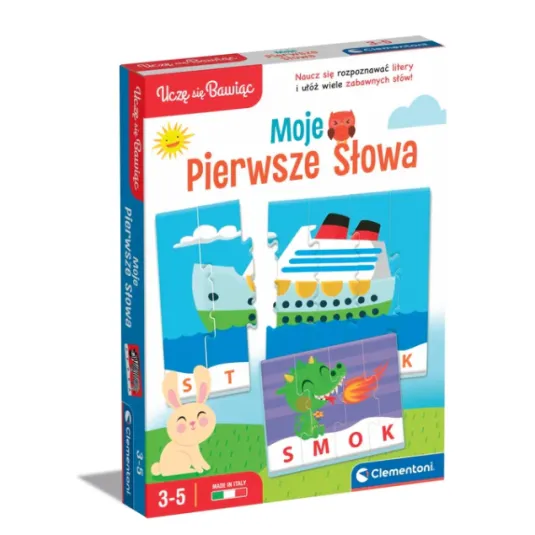 Gra edukacyjna Moje pierwsze słowa, polski Clementoni 50770 Gry planszowe i sportowe