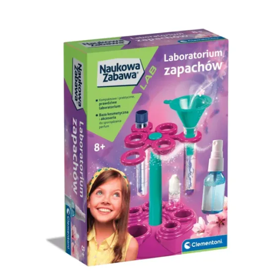 Mokslinis kvepalų laboratorijos rinkinys Clementoni 50867 lenkų kalba