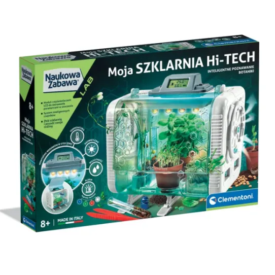 HI-TECH šiltnamio laboratorija eksperimentai lenkų kalba Clementoni 50915