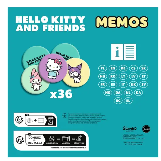 Vaikų žaidimas Memos Hello Kitty Trefl 02898 Stalo ir sporto žaidimai