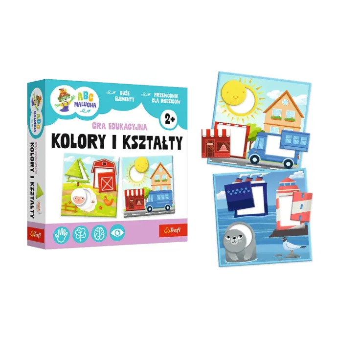 Gra edukacyjna Kolory i kształty ABC dla dzieci 02904 Gry planszowe i sportowe
