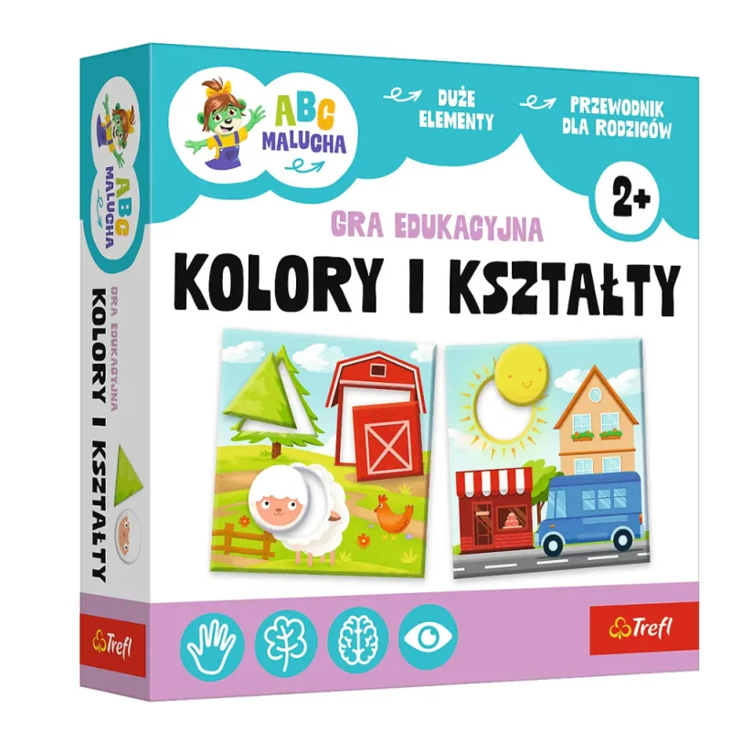 Gra edukacyjna Kolory i kształty ABC dla dzieci 02904 Gry planszowe i sportowe