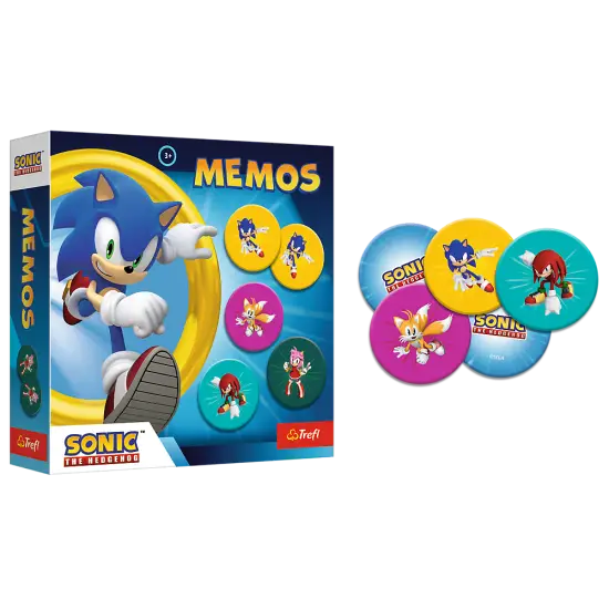 Vaikų atminties žaidimas Memos Sonic The Hedgehog Trefl 02897 Stalo ir sporto žaidimai