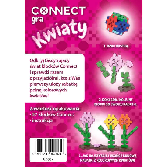 Vaikiškas žaidimas Connect Flowers Trefl 02887 Stalo ir sporto žaidimai