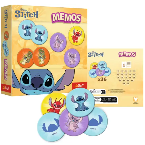 Atminties žaidimas vaikams Memos Lilo and Stitch Stalo ir sporto žaidimai