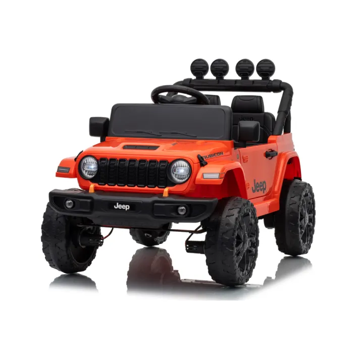 Elektrinė mašinėlė vaikams Jeep Rubicon DK-JWR558, oranžinė