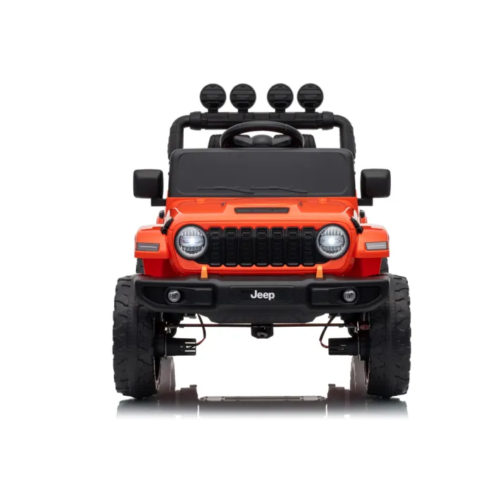 Elektrinė mašinėlė vaikams Jeep Rubicon DK-JWR558, oranžinė