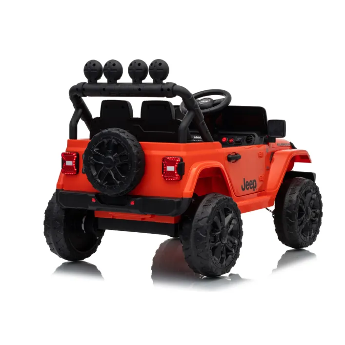 Elektrinė mašinėlė vaikams Jeep Rubicon DK-JWR558, oranžinė