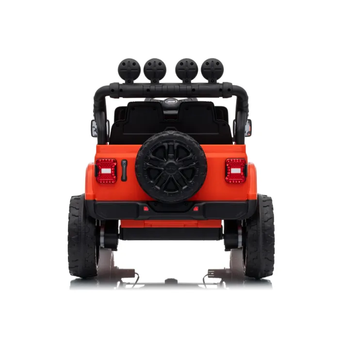 Elektrinė mašinėlė vaikams Jeep Rubicon DK-JWR558, oranžinė