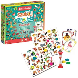 Pöytäpeli ”Etsi ja löydä eläimiä” puolaksi, Clementoni 50291