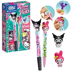 Mini rašiklių gaminimo rinkinys Hello Kitty ir draugai Clementoni 18431