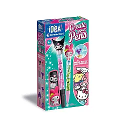 Mini rašiklių gaminimo rinkinys Hello Kitty ir draugai Clementoni 18431