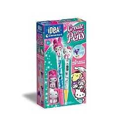 Mini rašiklių gaminimo rinkinys Hello Kitty Clementoni 18433