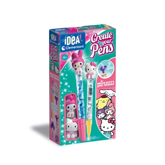 Mini rašiklių gaminimo rinkinys Hello Kitty Clementoni 18433